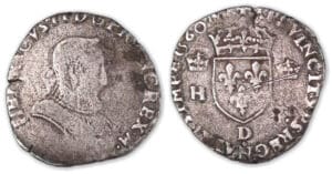 Henri II - Demi-teston 1560 D (Lyon) Henri II - Demi-teston 1560 D (Lyon)