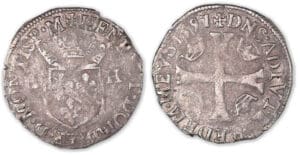 Dombes - Henri II de Montpensier - Douzain 1597 (Trévoux) Dombes - Henri II de Montpensier - Douzain 1597 (Trévoux)