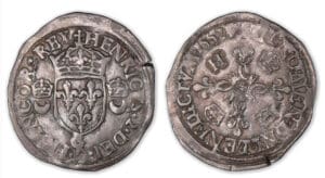 Henri II - Douzain aux croissants 1552 G (Poitiers) Henri II - Douzain aux croissants 1552 G (Poitiers)