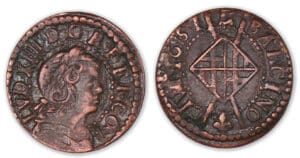 Louis XIV - Sizain 1651 (Barcelone) Louis XIV - Sizain 1651 (Barcelone)