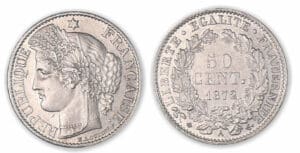 50 centimes Cérès 1872 A (Paris)