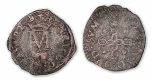 Navarre - Henri III et Marguerite de Valois - Liard 1584 (Pau) Navarre - Henri III et Marguerite de Valois - Liard 1584 (Pau)