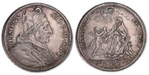 Italie - Etat papal - Clément XII - teston  1735 (Rome)