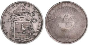 Italie - Etat papal - Siège vacant - écu 1830 (Bologne)