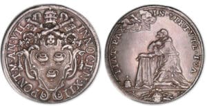 Italie - Etat papal - Innocent XII - demi-piastre 1698