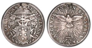 Italie - Etat papal - Siège vacant - teston 1689