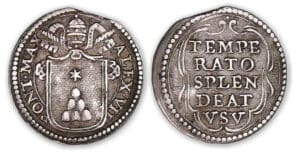 Italie - Etat papal - Alexandre VII - demi-grosso Italie - Etat papal - Alexandre VII - demi-grosso