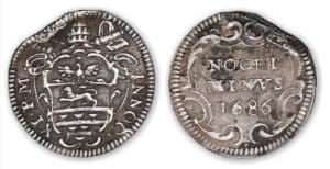 Italie - Etat papal - Innocent XI - demi-grosso 1686 Italie - Etat papal - Innocent XI - demi-grosso 1686