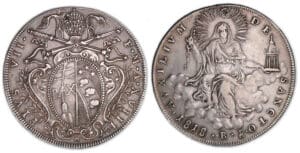 Italie - Etat papal - Pie VII - écu 1818 (Bologne)