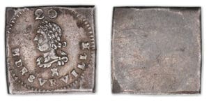 Siège de Tournai - Monnaie obsidionale de vingt sols.