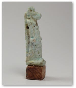 Egypte - Amulette du dieu Anubis en frite - VIIème-IVème siècle av. J.-C.