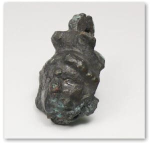 Romain - Bronze pendentif en forme de tête de femme - IIème-IVème siècle ap. J.-C.