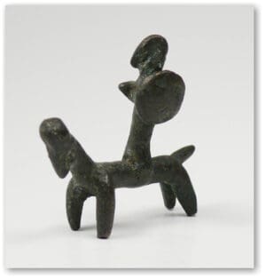 Proche-Orient - Petite statuette équestre en bronze - IIème-Ier mill. av. J.-C.