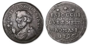 Italie - Etat papal - 2 1/2 baiocchi 1796 (Rome)