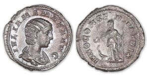 Julia Mamée - Denier (222, Rome) Junon
