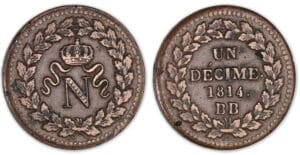 Un décime Blocus de Strasbourg 1814 BB