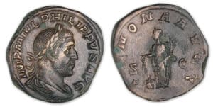 Philippe 1er - Sesterce (245-247, Rome) L'Abondance