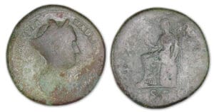 Sabine - Sesterce (128, Rome) Cérès