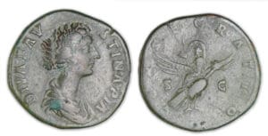 Faustine Jeune - Sesterce (176, Rome) CONSECRATIO