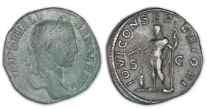 Alexandre Sévère - Sesterce(231, Rome) Jupiter