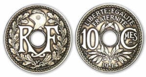 10 centimes Lindauer 1914 essai 10 centimes Lindauer 1914 essai