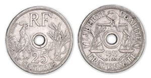 25 centimes Premier essai de Becker 1913