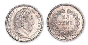 25 centimes Louis-Philippe I 1846 A (Paris) 25 centimes Louis-Philippe I 1846 A (Paris)
