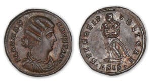 Fauste - Nummus (326, Trèves) Fauste - Nummus (326, Trèves)