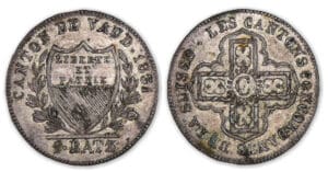 Suisse - Canton de Vaud 1 batz 1831 Suisse - Canton de Vaud 1 batz 1831