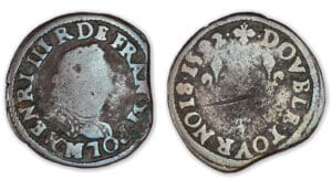 Henri III - Double tournois 1592 M (Toulouse) Henri III - Double tournois 1592 M (Toulouse)