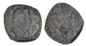 Henri IV - Double tournois 1594 (Saint-Palais) frappe médaille Henri IV - Double tournois 1594 (Saint-Palais) frappe médaille