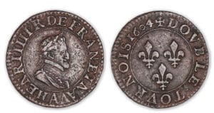 Henri IV - Double tournois 1604 A (Paris) Henri IV - Double tournois 1604 A (Paris)