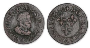 Henri IV - Double tournois 1610 D (Lyon) Henri IV - Double tournois 1610 D (Lyon)
