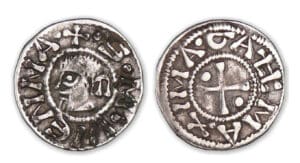 Dauphiné - Denier de Vienne avec deux globules Dauphiné - Denier de Vienne avec deux globules
