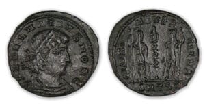 Delmace - Nummus (336-337, Thésalonique) Delmace - Nummus (336-337, Thésalonique)