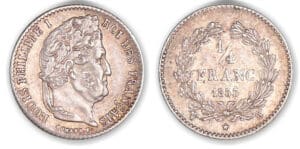 1/4 franc Louis-Philippe I 1833 W (Lille) 1/4 franc Louis-Philippe I 1833 W (Lille)