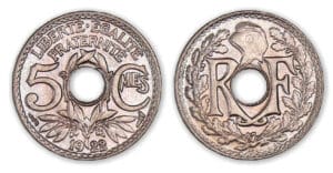 5 centimes Lindauer petit module 1922 5 centimes Lindauer petit module 1922