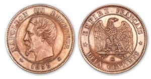 2 centimes Napoléon tête nue 1853 K (Bordeaux) 2 centimes Napoléon tête nue 1853 K (Bordeaux)