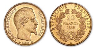 20 francs Louis Napoléon Bonaparte 1852 A (Paris) 20 francs Louis Napoléon Bonaparte 1852 A (Paris)