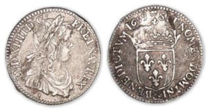 Louis XIV - Douzième d'écu à la mèche longue 1659 & (Aix) Louis XIV - Douzième d'écu à la mèche longue 1659 & (Aix)