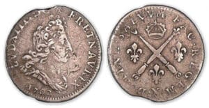 Louis XIV - 5 sols aux insignes 1702 X (Amiens) Louis XIV - 5 sols aux insignes 1702 X (Amiens)