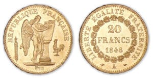 20 francs Génie 1848 A (Paris) 20 francs Génie 1848 A (Paris)