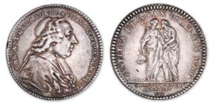 Ch. Ant. de la Roche Aymon - Archevêque de Reims - Jeton argent 1757
