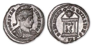 Constantin 1er - Nummus (322/3, Trèves) Autel Constantin 1er - Nummus (322/3, Trèves) Autel