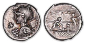 LICINIA - Denier (113-112 av. J.-C.)