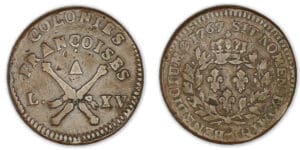 Louis XV - Sol des colonies françoises 1767 (Guadeloupe) Louis XV - Sol des colonies françoises 1767 (Guadeloupe)