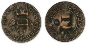 Louis XVI - 2 sous 1789 (Cayenne) surfrappé TOB pour l'ile de Tabago. Louis XVI - 2 sous 1789 (Cayenne) surfrappé TOB pour l'ile de Tabago.