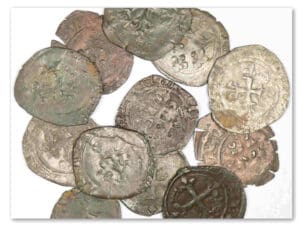 Charles VI - Gros florette - Lot de 12 monnaies