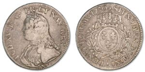Louis XV - Ecu aux branches d'olivier 1730 Y (Bourges) Louis XV - Ecu aux branches d'olivier 1730 Y (Bourges)