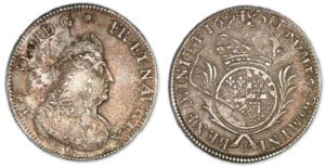 Louis XIV - Demi-écu Carambole aux Palmes 1694 W (Lille) Louis XIV - Demi-écu Carambole aux Palmes 1694 W (Lille)